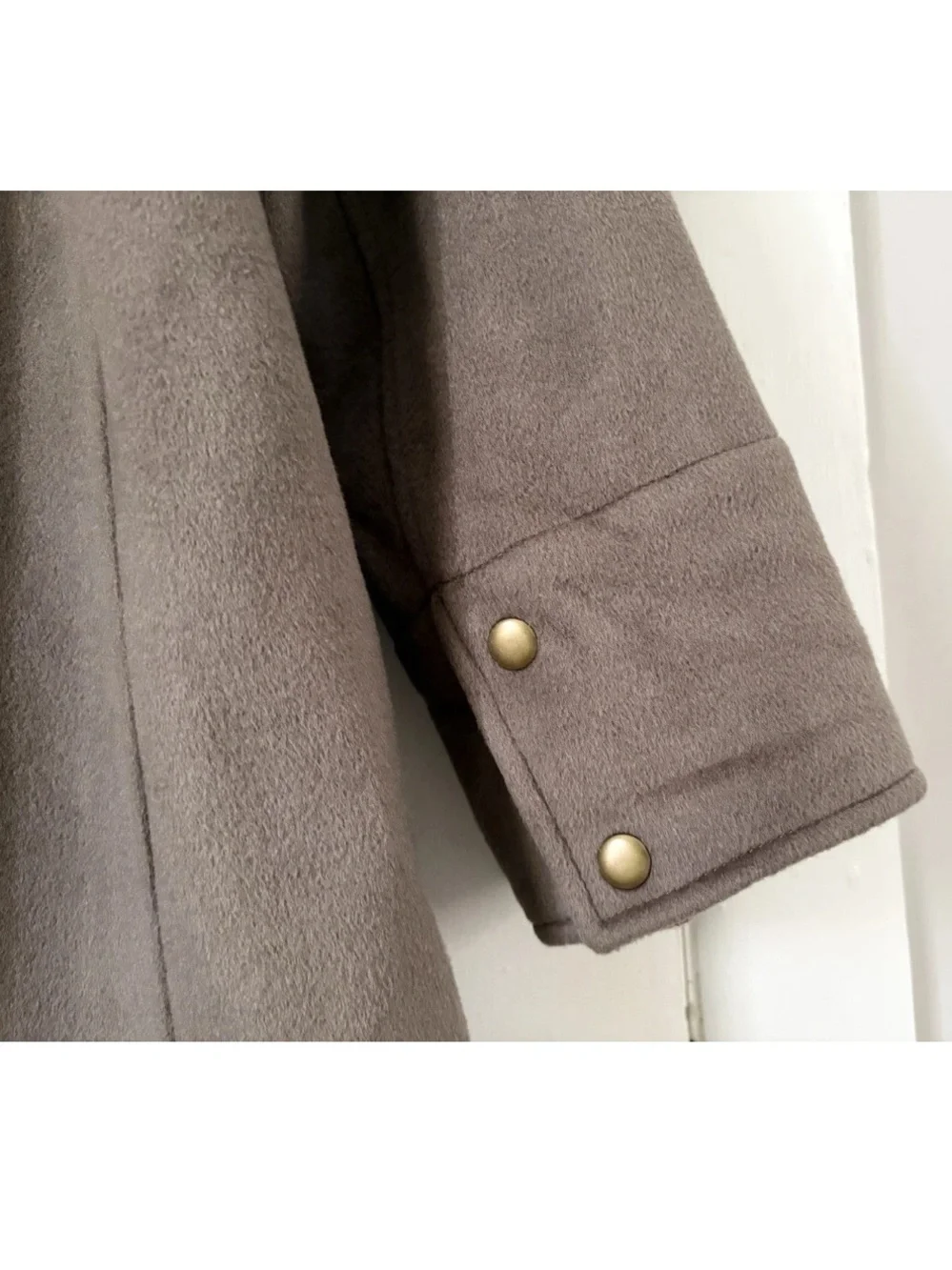 NEW $398 J. Crew Drapey Gray Brown Olive Green Wool Barn Jacket Coat Sz Medium M